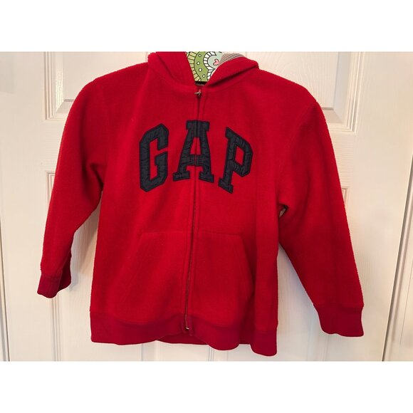 GAP Kids Youth Full Zip Red Hoodie Size S (6-7) - Picture 1 of 4